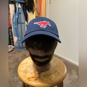 Vintage SMU Mustangs “triple blue” hat 00s